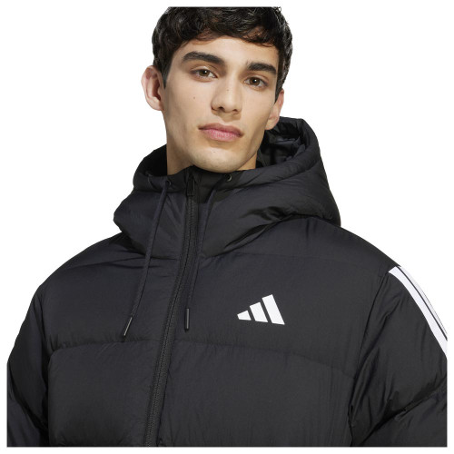 Adidas Ανδρικό μπουφάν Essentials Climawarm 3-Stripes Puffer Down Hooded Jacket